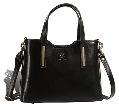 Produktbild von Toscanto Damen Schultertasche Leder Tasche schwarz D2OTT878SS1