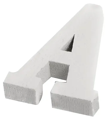 Produktbild von Kleiner Holzbuchstabe A Weiß 5 cm für Hochzeitsdeko - Einheitsgröße