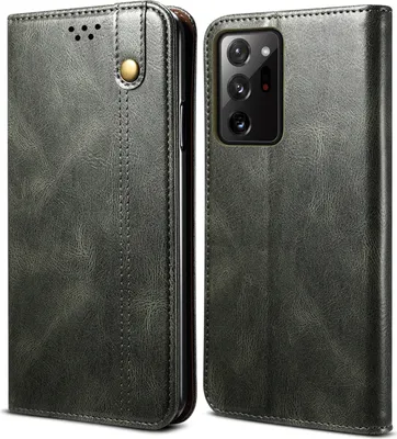 Produktbild von Galaxy S20+ Hülle, LaimTop Leder Flip Brieftasche Schutzhülle für Samsung Galaxy S20 Plus Grün