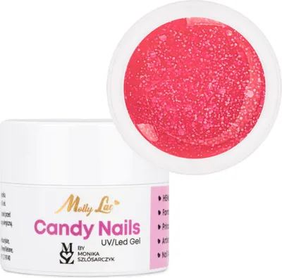 Image de Candy Nails Candy Pink by Monika Szlósarczyk MollyLac HEMA/Di-HEMA-frei 5 g