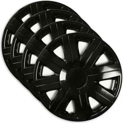Produktbild von 4x Radkappen Radblenden Radzierblenden 16 Zoll Cosmos Schwarz Set Universal