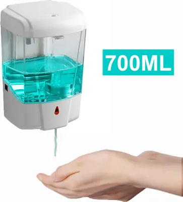 Produktbild von 700ml Wandmontage Seifenspender Automatisch Infrarot Sensor Desinfektionsmittel Seifenspender Wandseifenspender Desinfektionsmittelspender Hygiene Spender Wandspender
