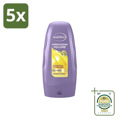 Image de 5 x Après-shampooing volumisant Andrélon Verrassend - 250 ml - Lot de 5 pièces