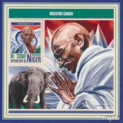 Produktbild von Briefmarken Niger 2017 Mi Block 766 (kompl. Ausg.) postfrisch Mahatma Gandhi