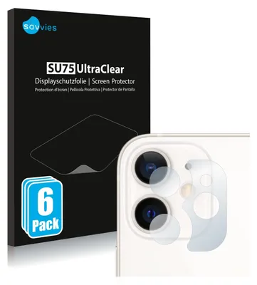 Produktbild von 6x Für Apple iPhone 12 mini (NUR Kameraschutz) Schutzfolie Savvies Displayschutz Display Schutz Folie Klar Transparent