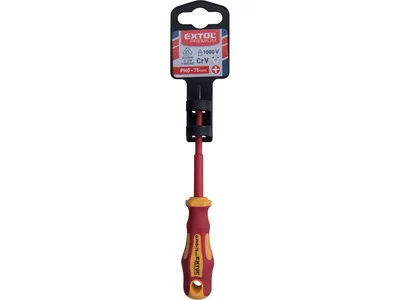 Image de tournevis d'électricien, PH0x75mm, VDE, CrV