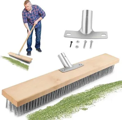 Obrázok produktu pre Odolné 50 cm oceľové štetiny na odstraňovanie machu a rias