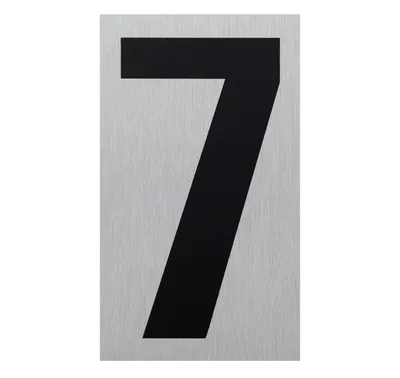 Produktbild von Klebeschild Zahl 7" 100x60 mm"