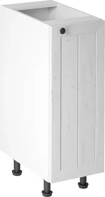Produktbild von Küchenunterschrank 30 cm ohne Arbeitsplatte küchenmöbel, Provence D30 Weiß/Matt