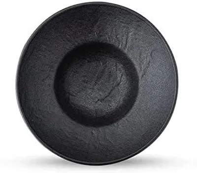 Produktbild von Wilmax Tiefer Teller SlateStone Schwarz 20 cm 800 ml Porzellan WL-661112/A