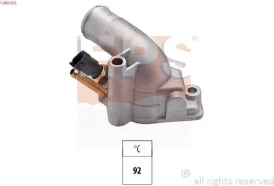 Produktbild von EPS Thermostat Kühlmittel 92°C für OPEL Corsa C Schrägheck (X01) Meriva A (X03) Astra H Caravan (A04) Astra H Schrägheck (A04) Astra G CC (T98)