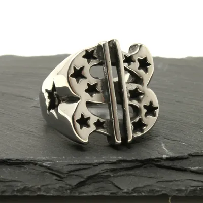 Produktbild von Ring Silber aus Edelstahl - DOLLAR STAR 63