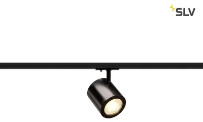 Produktbild von SLV 1000712 ENOLA_C LED Strahler für 1Phasen Hochvolt-Stromschiene 3000K schwarz 55° inkl. 1 Phasen-Adapter