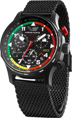 Vostok Europe VK68-592C775B Herrenuhr Jurgis Kairys Unlimited Aerobatics Schwarz 1