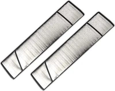 Produktbild von 2er Set Auto Scheibenabdeckung Sonnenschutz Winterschutz 140 x 68 cm Scheiben Abdeckung Windschutzscheibe Frontscheibenabdeckung