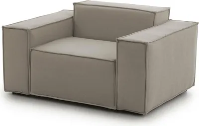 Produktbild von Lounge-Sessel Dciurri, Lounge-Sessel, 100% Italy, Relaxsessel aus gepolstertem Stoff, Cm 140x95h70, Turteltaube