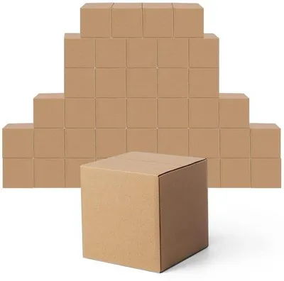 Immagine prodotto di Piccole scatole di cartone - 40 pezzi - 6x6x6 pollici - cartone ondulato