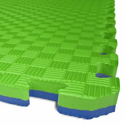 Immagine prodotto di Tappetino TATAMI PUZZLE - Bicolore - Tappetino fitness 50x50x2,0 cm blu-verde