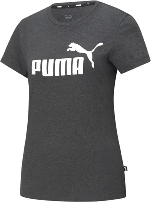 Produktbild von Puma Essentials Logo T-Shirt Damen dunkelgrau Gr S