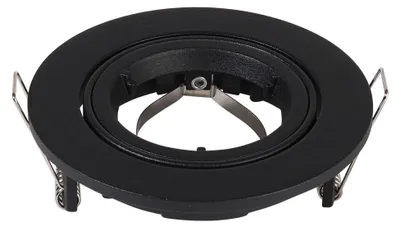 Image de HOFTRONIC - Spot LED encastrable inclinable Ø93mm GU10 Noir IP20