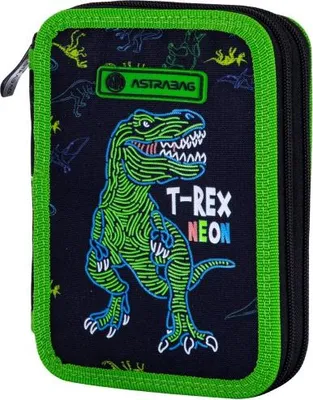 Produktbild von AstraBAG T-REX NEON Doppeldecker-Federtasche mit Mine, AC21, 503023019