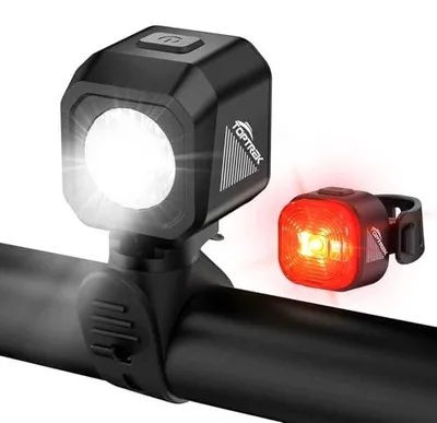 Zdjęcie produktu dla Lampki rowerowe LED USB zestaw przednia tylna wodoodporna