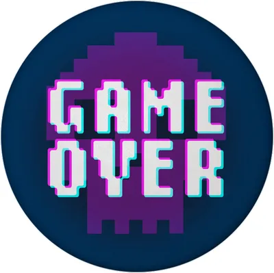 Produktbild von Game Over Totenkopf Magnet rund mit Flaschenöffner für Zocker