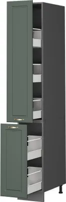 Produktbild von Apothekerschrank Vicco Fame-Line Grün-Gold Landhaus 30 cm, Model 38011