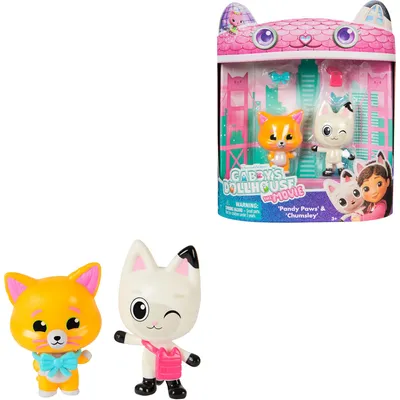 Produktbild von Gabby's Dollhouse DREAMWORKS : DER FILM - Panda Pfötchen & Leopold Figuren-Set, mit 2 Zubehörteilen, 3 Jahr(e), Mehrfarbig
