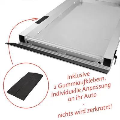 Produktbild von Hunderampe Hundetreppe Auto Kofferraum Treppen Rampe Einstiegshilfe für Hunde Klappbar Aluminium Auswahl Längen 5 cm Belastbar bis 150 kg Petigi, Länge:244 cm