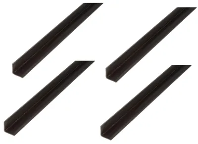 Image de Alberts, profilé en acier brut, dimensions 20 x 20 x 3 mm, longueur 1 mètre. (Quantité : 4)