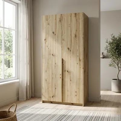 Produktbild von Masseno Drehtürenschrank AMARA 100/204/58cm 2-türig Eiche Artisan