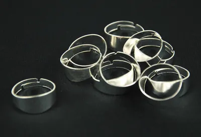 Produktbild von 20x Ringschienen Ringschiene Ringe Fingerringe Miniblings einfach Bekleben