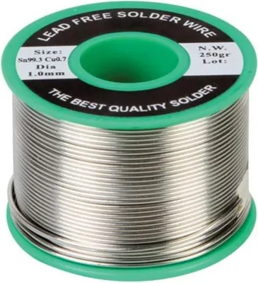 Produktbild von Velleman Lötzinn, bleifrei, Sn 99.3 %, Cu 0.7 %, 1 mm, 250 g, Spule