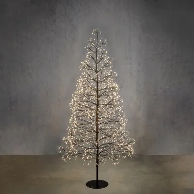 Produktbild von Luca Lighting Lichterbaum für den Außenbereich - H180 x Ø80 cm - Metall - Schwarz