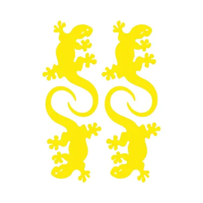 Produktbild von Sticker Aufkleber Reflektierend Gecko Gelb