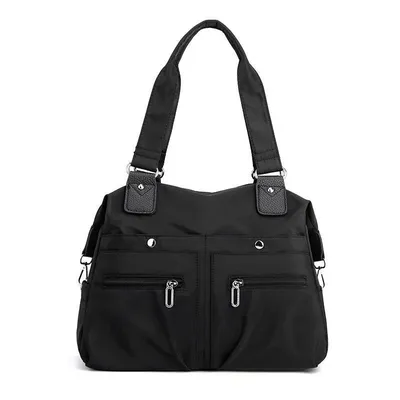 Produktbild von Wasserabweisende Damen Handtasche mit abnehmbaren Schulterriemen, Schultertasche für Damen - BAGVIA Schwarz