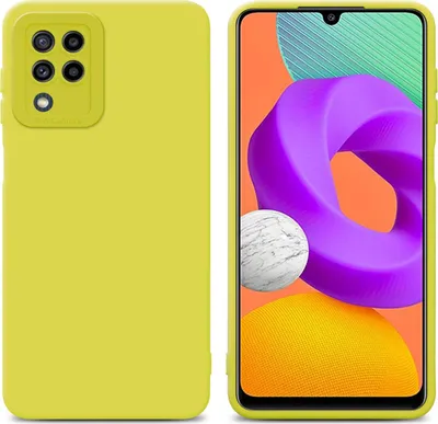 Image de Cadorabo Housse pour Samsung Galaxy M22 / M32 4G Housse de protection en jaune TPU Silicone Etui Case Housse pour téléphone portable
