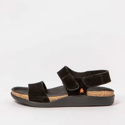Produktbild von Art Sandalen Herren/Damen 1386S SILK SUEDE BLACK/ BIARRITZ Farbe Schwarz
