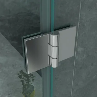 Produktbild von BELVIT Duschkabine mit Drehtür Festpaneel und Seitenwand 80 x 120 x 195 cm aus 8 mm Sicherheitsglas mit Nanobeschichtung in Chrom Klarglas