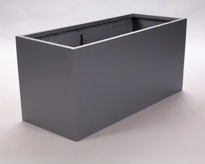 Produktbild von Elegant Einrichten | Pflanzkübel | Fiberglas | rechteckig | anthrazit metallic | 150x62x70cm