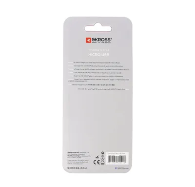 Obrázek produktu pro Skross 2.700240, 1 m, USB A, Micro-USB A, USB 3.2 Gen 1 (3.1 Gen 1), Samec/samec, Bílá