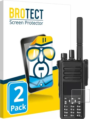 Produktbild von 2x Für Motorola DP4801e Schutzfolie BROTECT Displayschutz Display Schutz Folie Klar Transparent