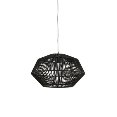 Produktbild von Light & Living - Hängeleuchte Deya - Schwarz - Ø40cm Hängelampe - Esstischlampe - Wohnzimmerlampe - Schlafzimmerlampe - Wohnzimmer