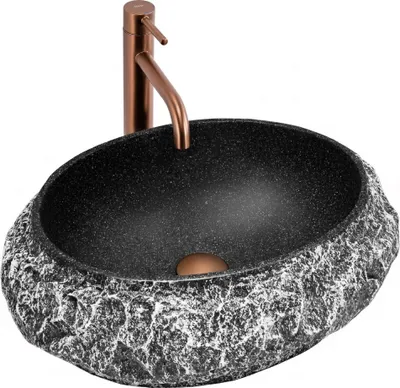 Produktbild von Aufsatzwaschbecken Rea Mika Gabro Black