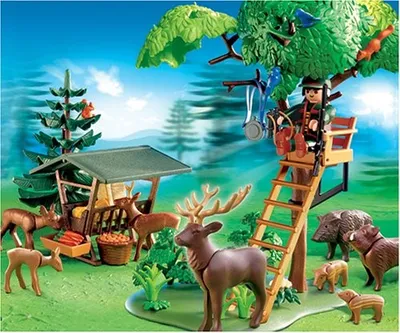 Produktbild von PLAYMOBIL® 4208 - Hochsitz mit Wildfütterung