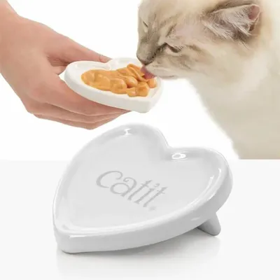 Produktbild von Catit Cremiges Herzgericht Weiß Weiß One Size
