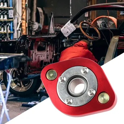 Produktbild von Auto-Stoßdämpfer-Top-Mount-Set, Kissenkugel, hinten oben, Sturzplatten, passend für E30, E36, E46 (rot)