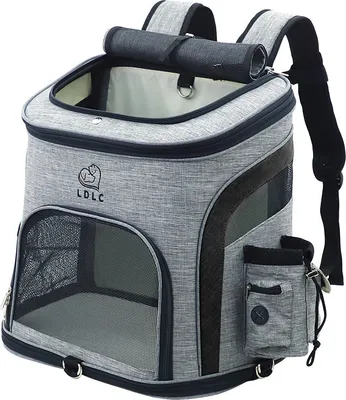 Image de Sacs de transport pour chats Animaux de compagnie Sac à dos respirant multi-fonctions pour voyages en plein air Pour petits chiens Chaton Sac à bandoulière portable Sac de transport pour chats-Noir