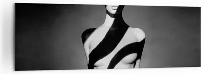 Produktbild von Bild auf Leinwand - Leinwandbild - Einteilig - Nackt Frau Fotografie - 160x50cm - Wand Bild - Wanddeko - Wandbilder - Leinwanddruck - Bilder - Wanddekoration - Leinwand bilder - AB160x50-4221
